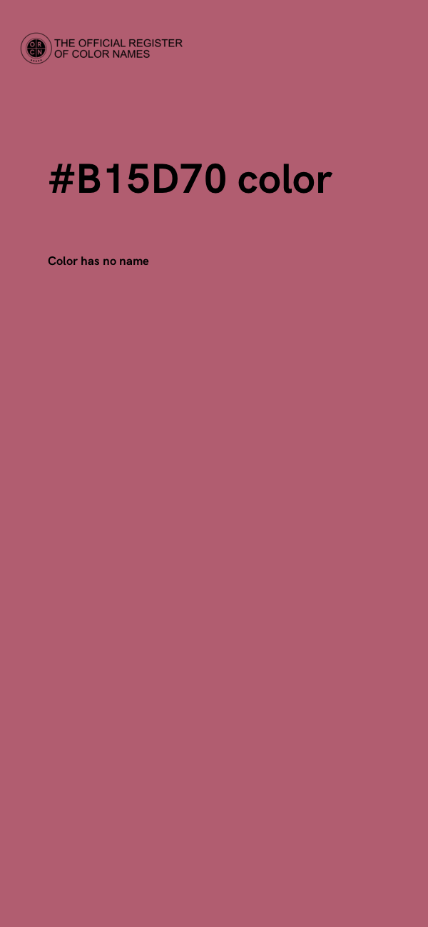#B15D70 color image