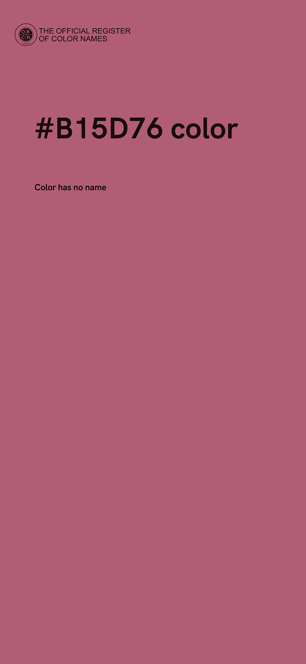 #B15D76 color image
