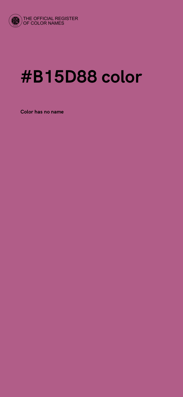 #B15D88 color image