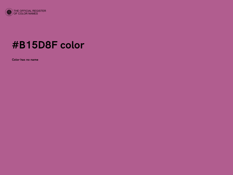 #B15D8F color image