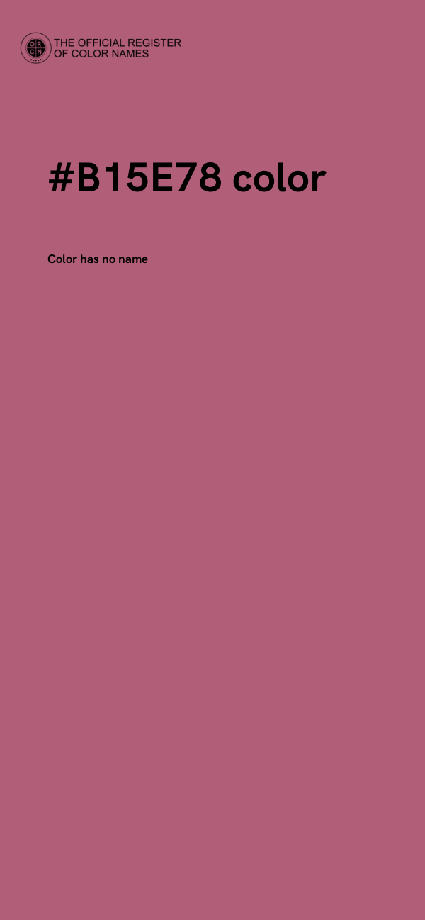 #B15E78 color image