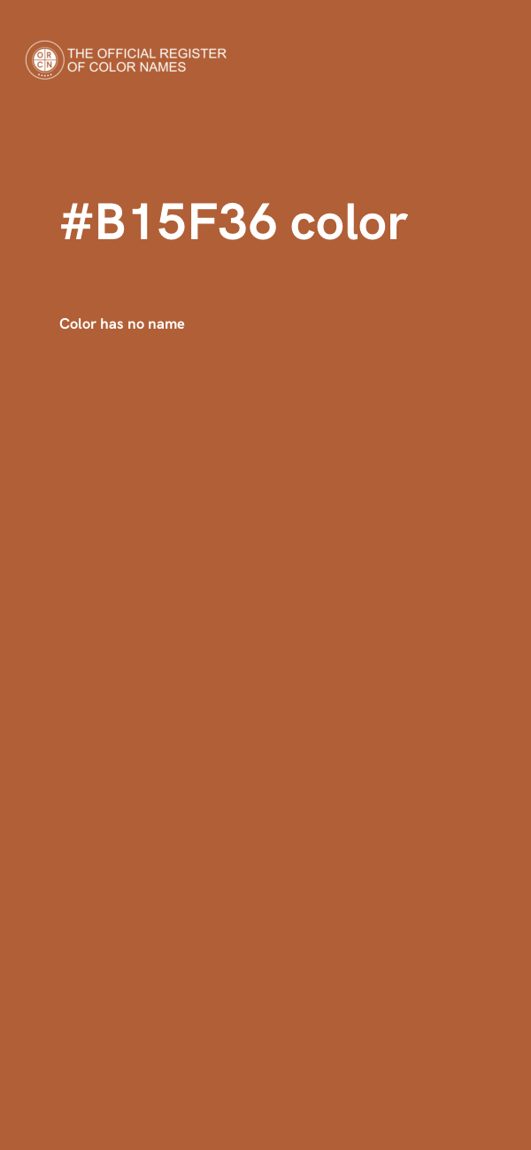 #B15F36 color image