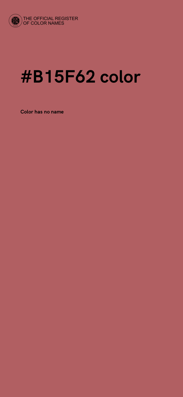 #B15F62 color image