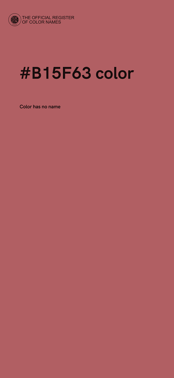 #B15F63 color image