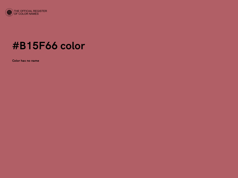 #B15F66 color image