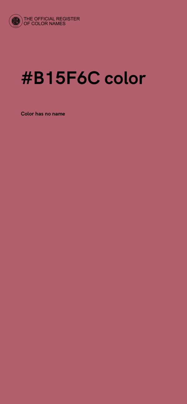 #B15F6C color image