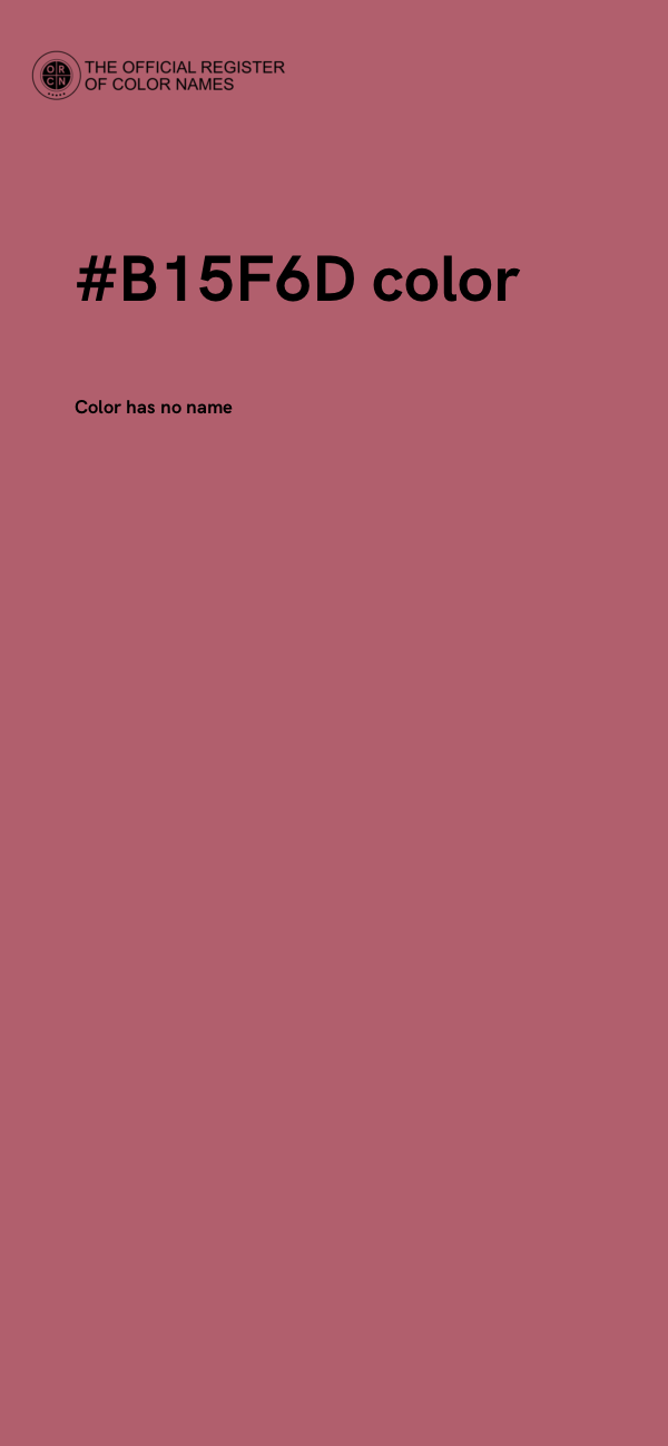 #B15F6D color image
