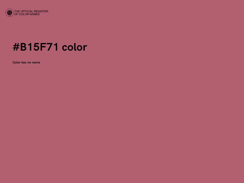 #B15F71 color image