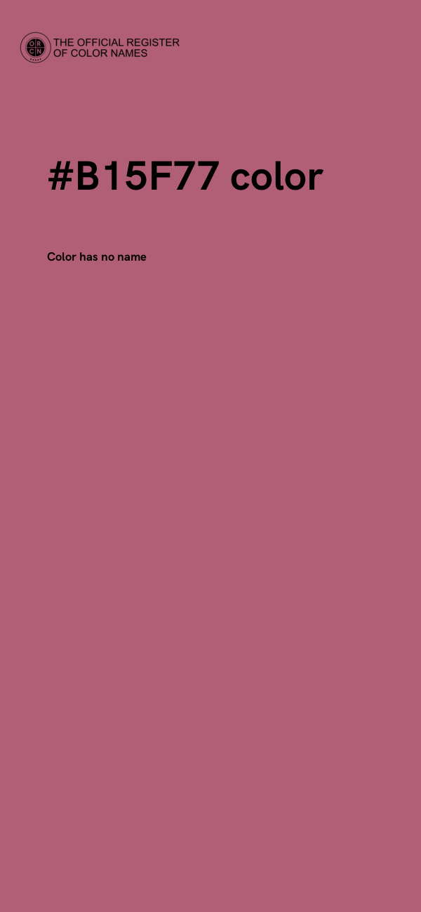 #B15F77 color image
