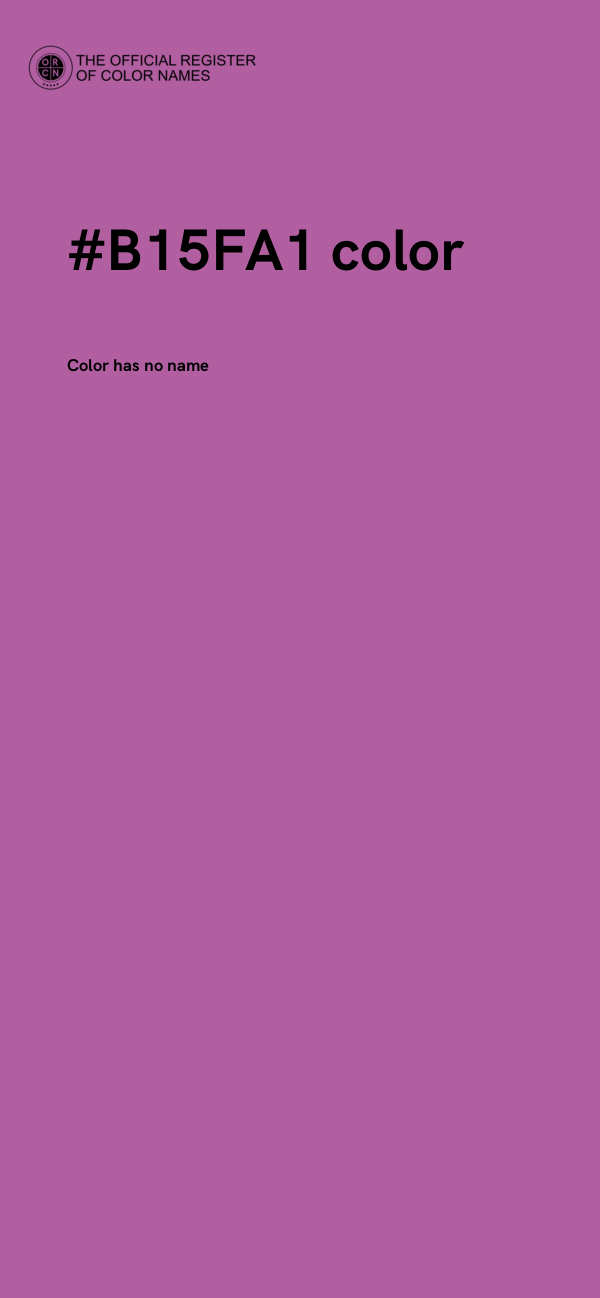 #B15FA1 color image