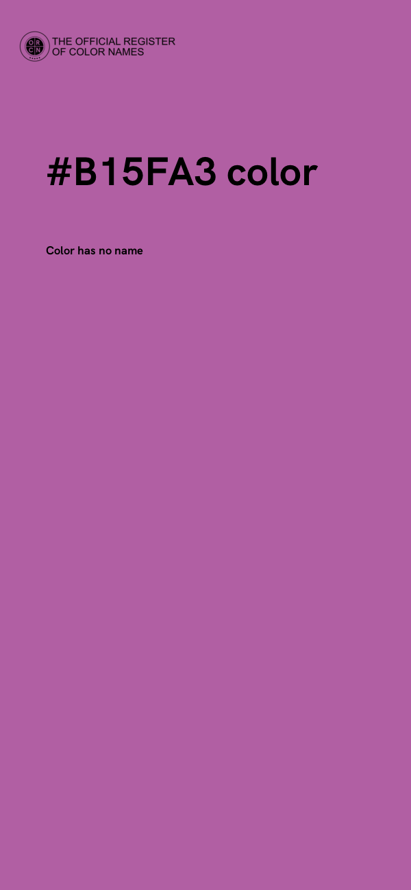 #B15FA3 color image