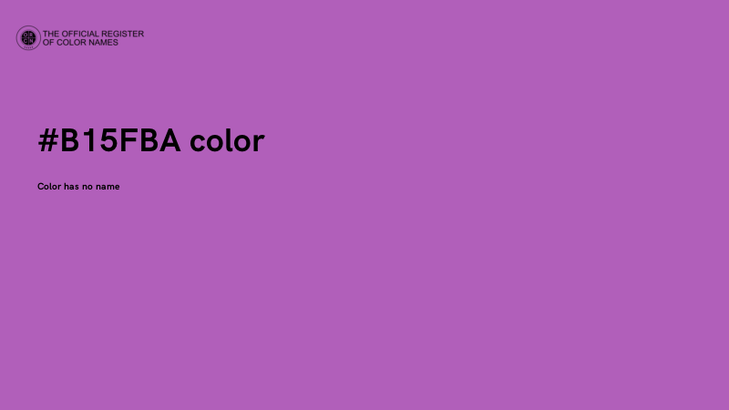 #B15FBA color image