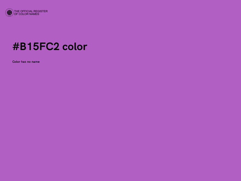 #B15FC2 color image