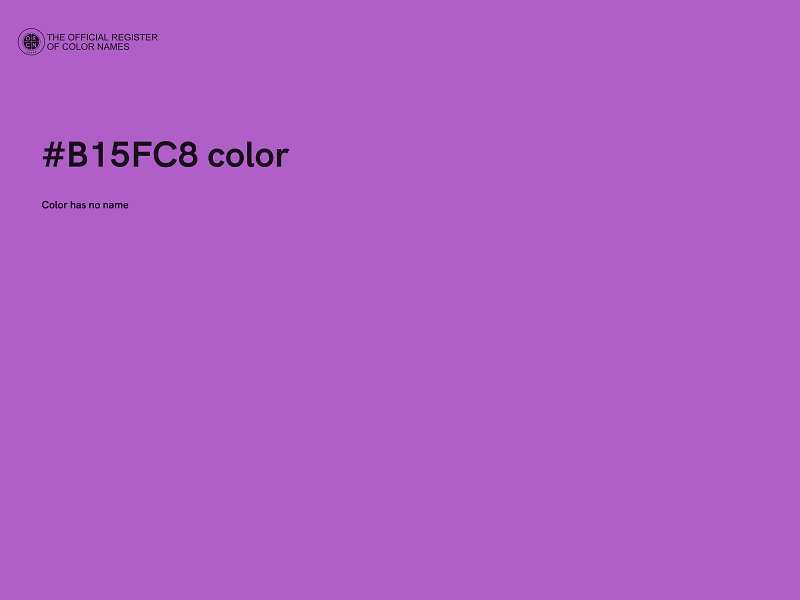 #B15FC8 color image