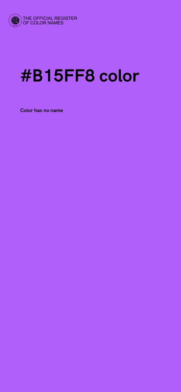 #B15FF8 color image