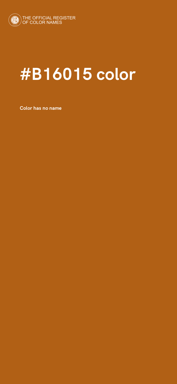 #B16015 color image