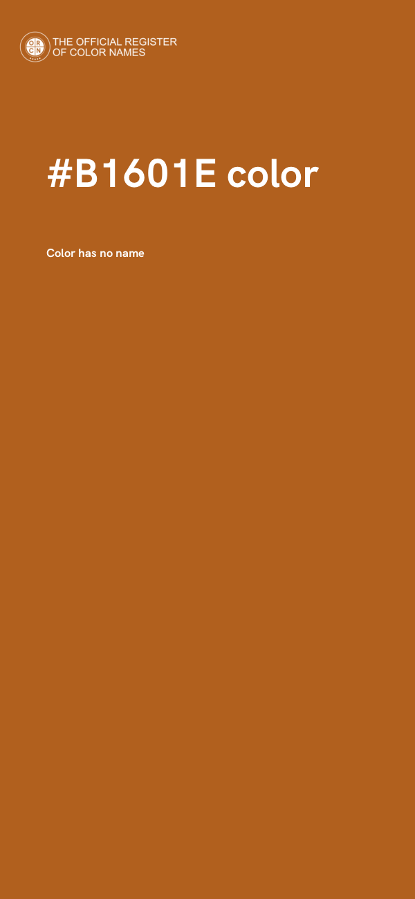 #B1601E color image