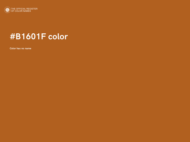#B1601F color image