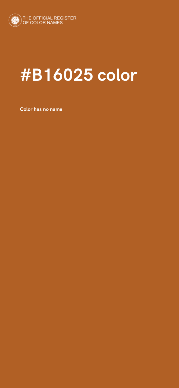 #B16025 color image