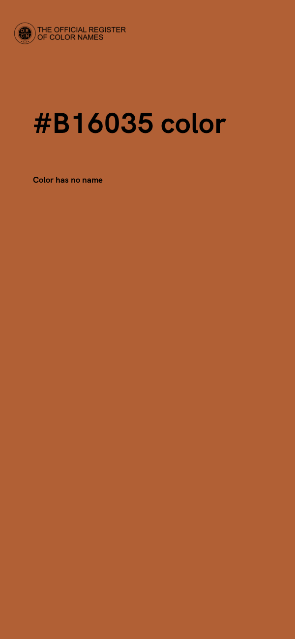#B16035 color image