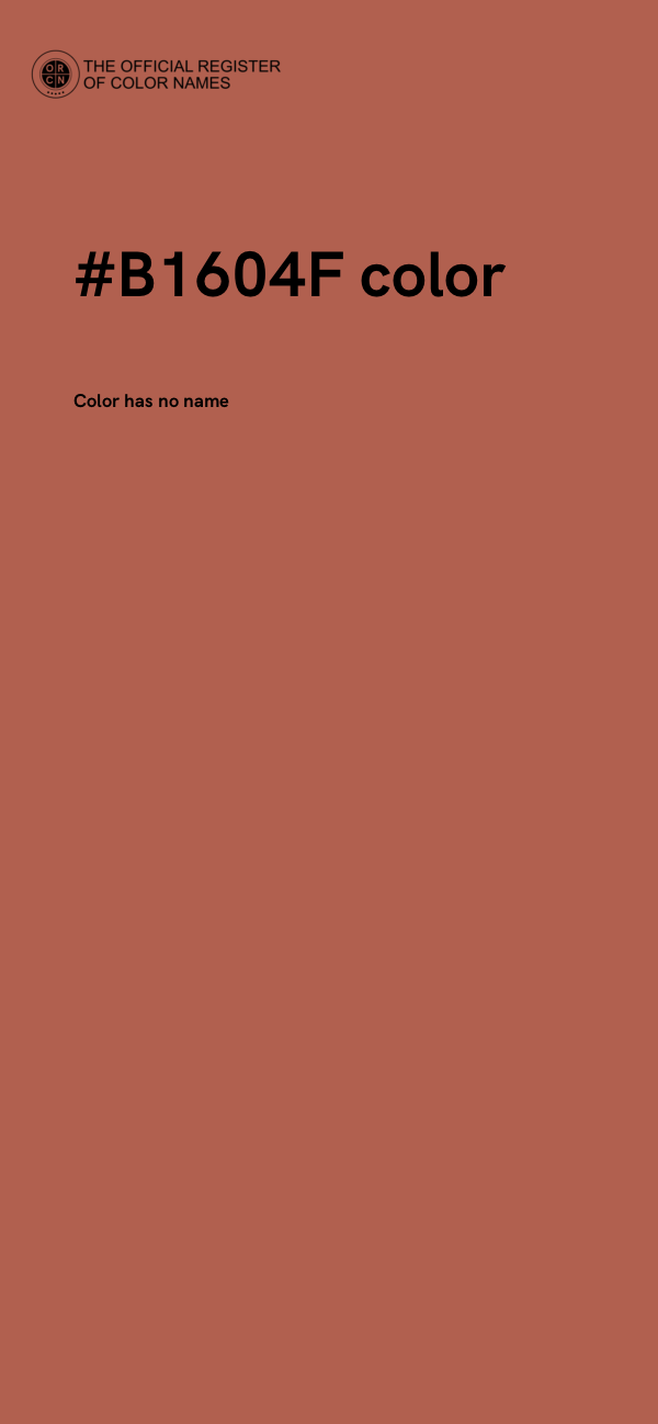 #B1604F color image
