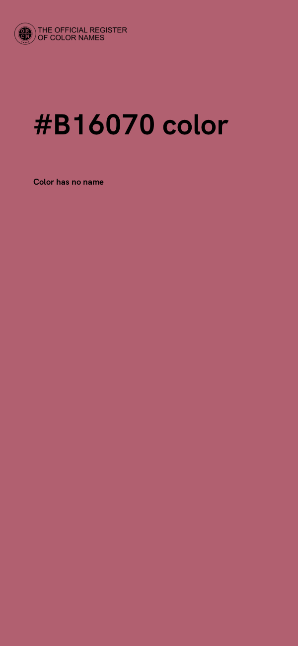 #B16070 color image