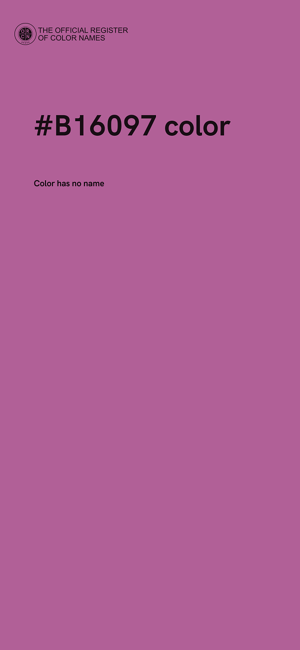 #B16097 color image