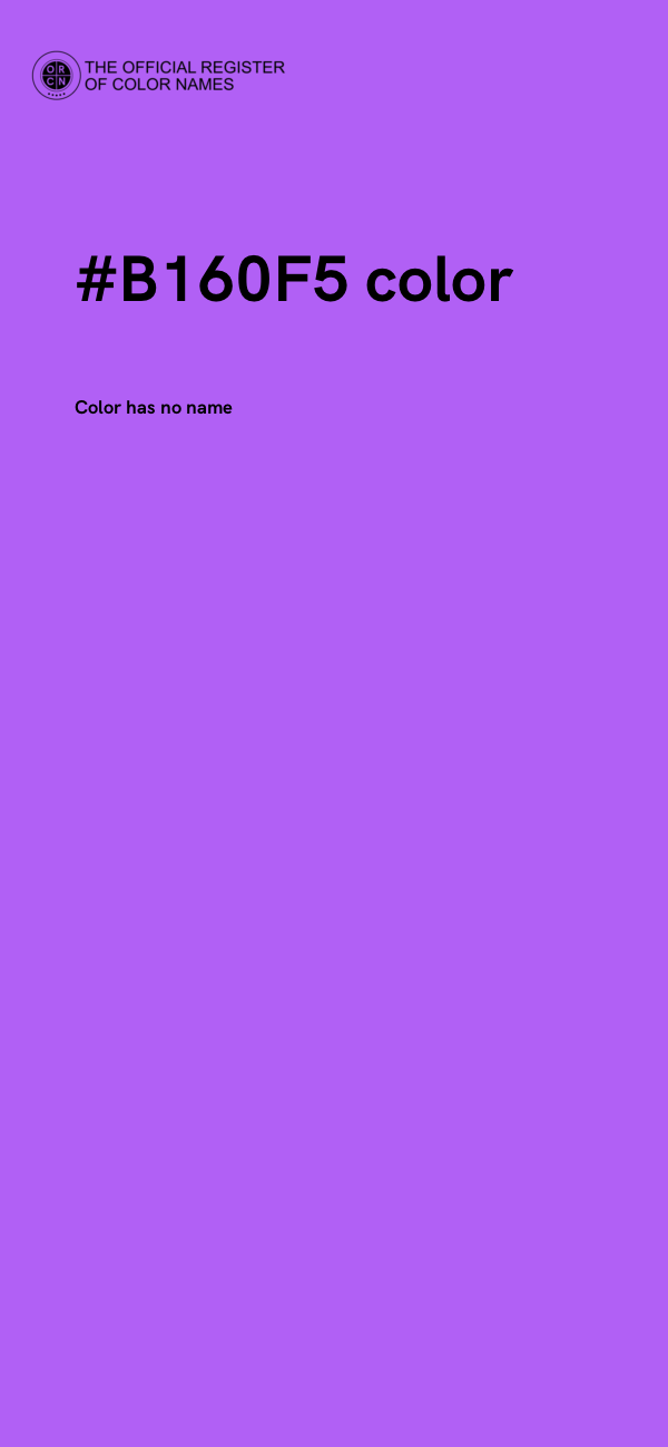 #B160F5 color image