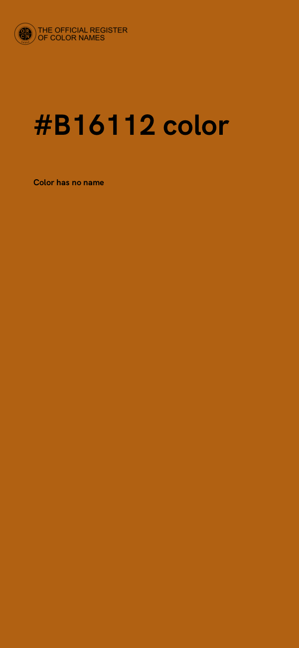 #B16112 color image