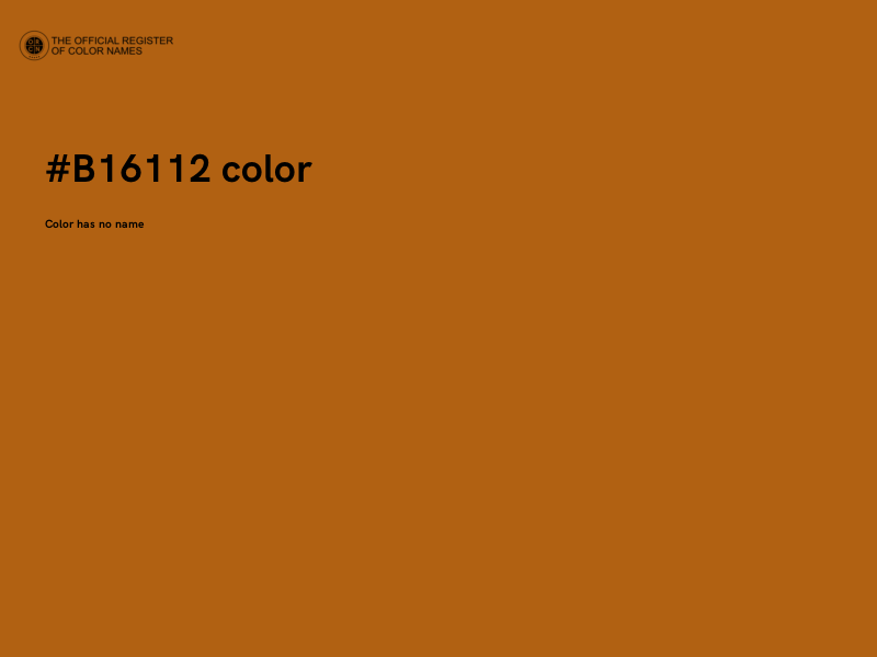 #B16112 color image