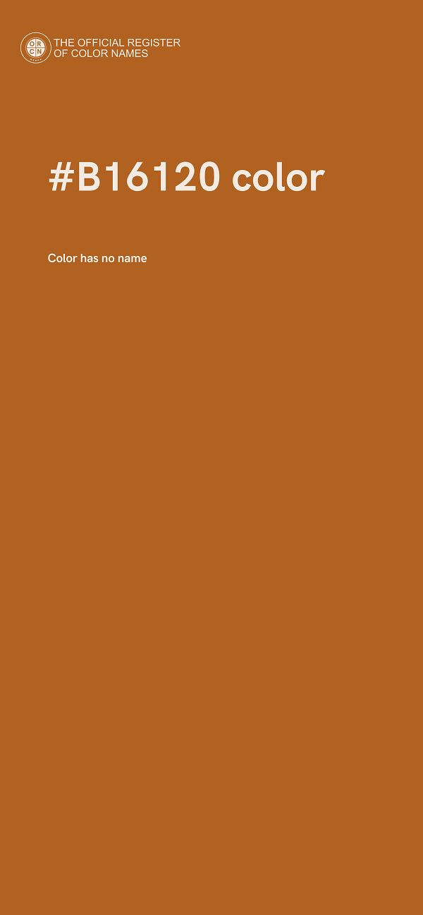 #B16120 color image