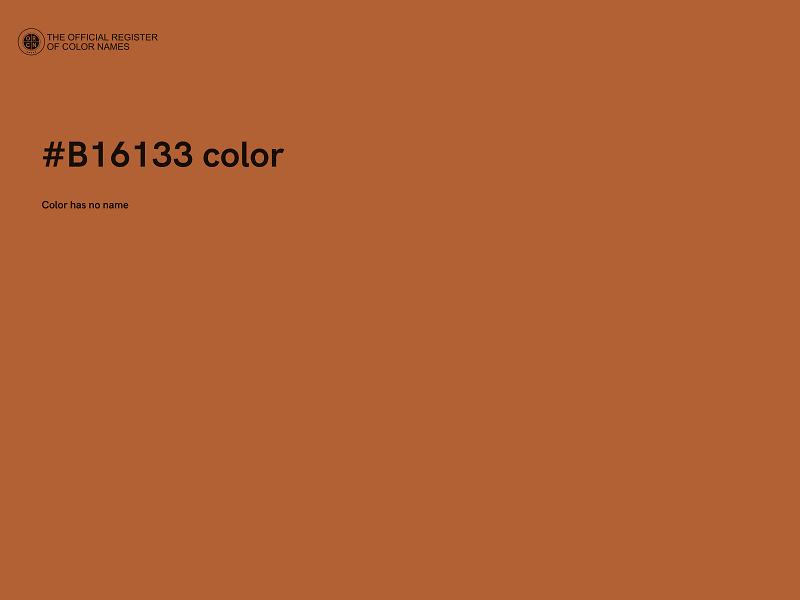 #B16133 color image