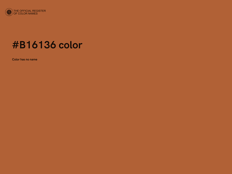 #B16136 color image