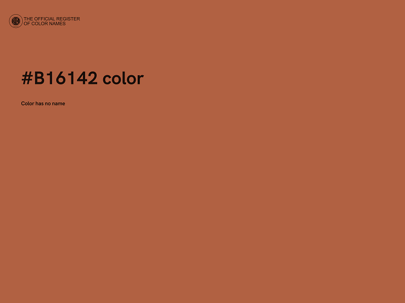 #B16142 color image