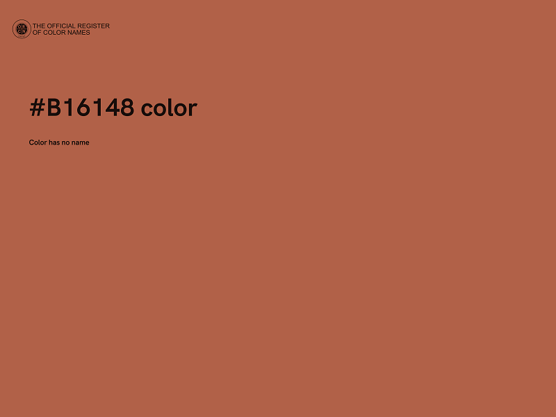#B16148 color image