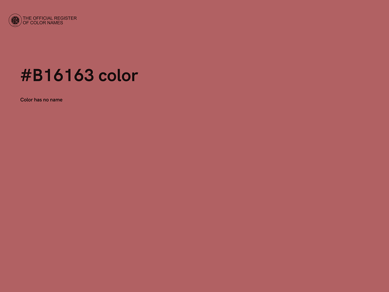 #B16163 color image