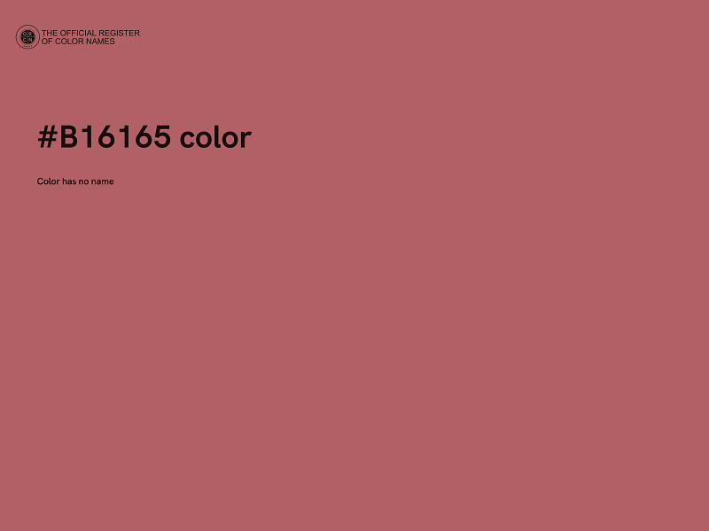 #B16165 color image