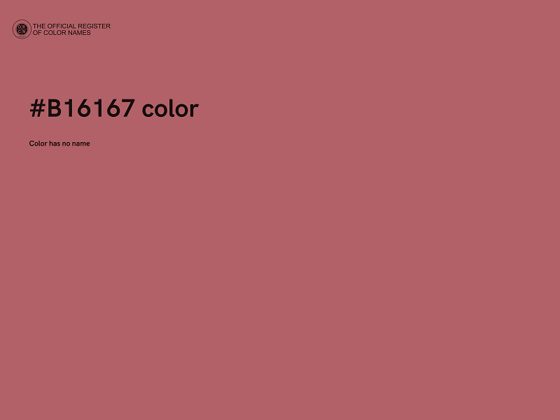 #B16167 color image