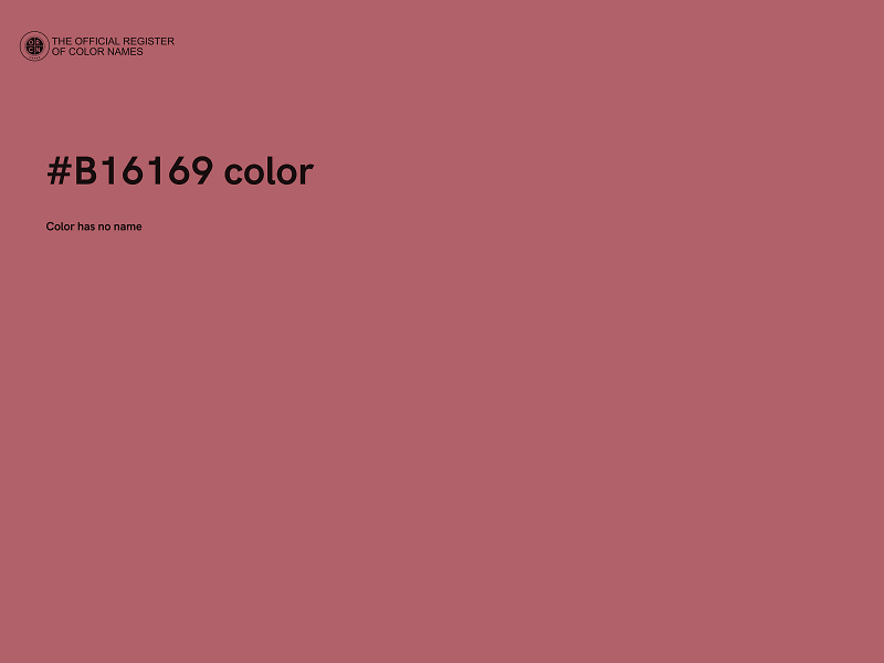 #B16169 color image