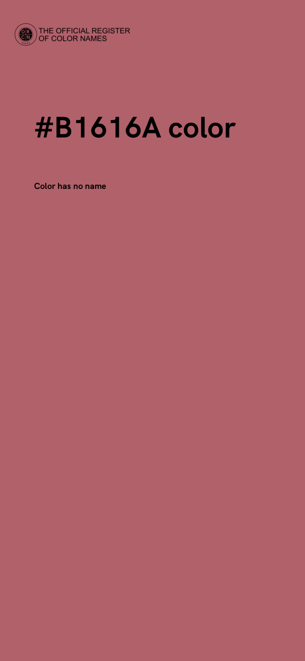 #B1616A color image