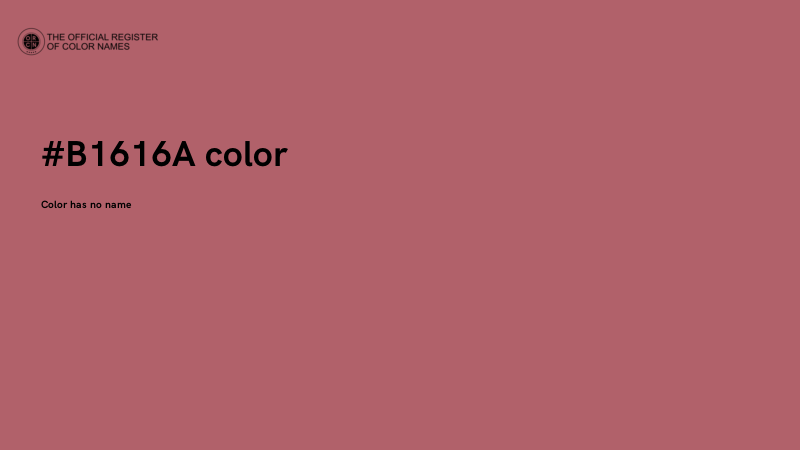 #B1616A color image