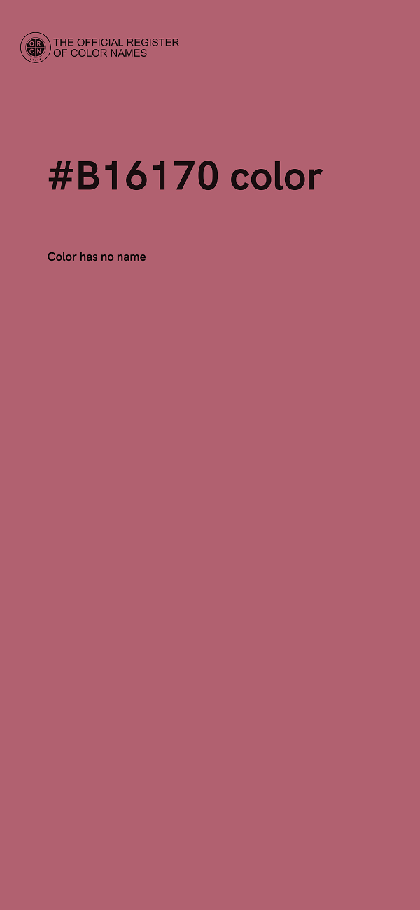 #B16170 color image
