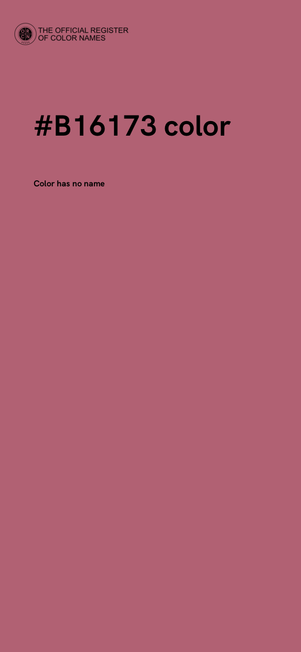 #B16173 color image