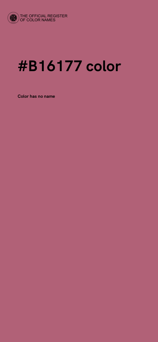 #B16177 color image