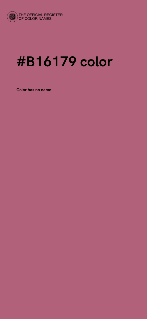 #B16179 color image