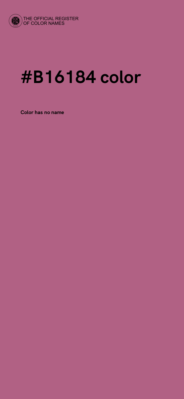 #B16184 color image