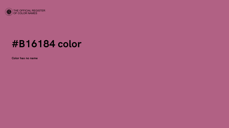 #B16184 color image