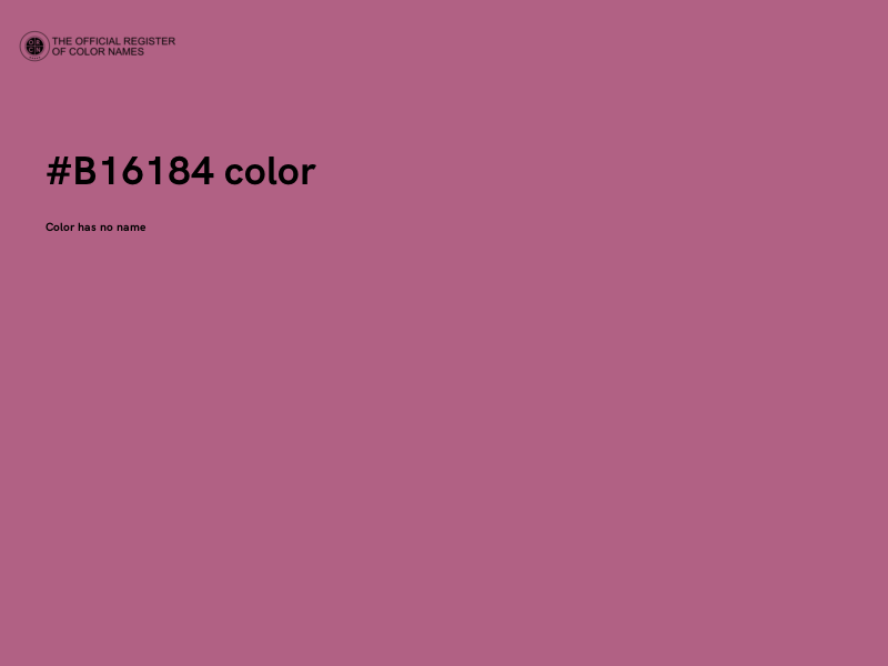 #B16184 color image