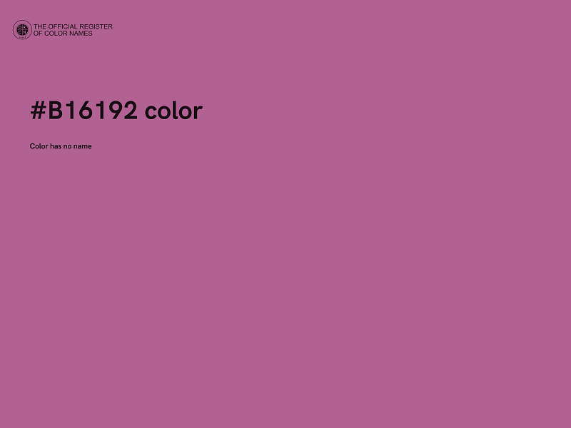 #B16192 color image