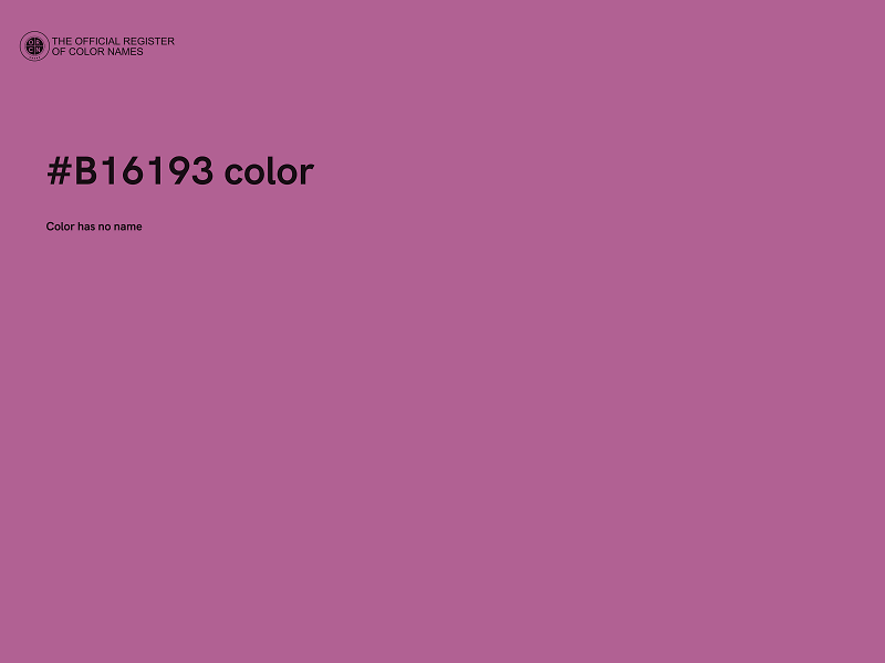 #B16193 color image